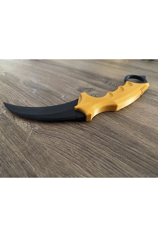 Riva Self 3d Baskı Farklı Renkler Taktiksel Parmak Halkalı Hobi Ve Dekoratif Maket - 16 Cm Siyah-Altın