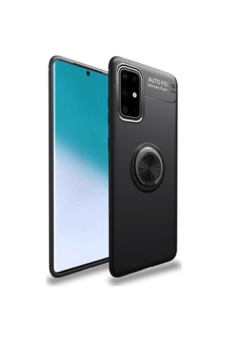 Samsung Uyumlu Galaxy A71 Kılıf Zore Ravel Silikon Kapak Siyah