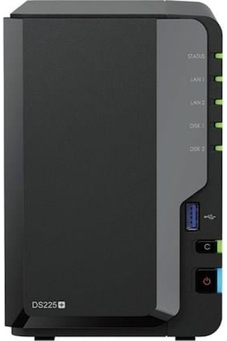 Synology Ds225 Plus Celeron Qc- 2gb Ram- 2-diskli Nas Server Disksiz