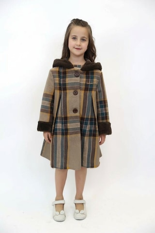 Xo Kids Kız Çocuk Kaban 4-8 Yaş 1058 Bej