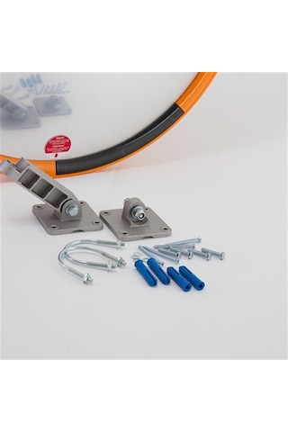 Trafik Güvenlik Aynası 60 cm ve 2.5 m Galvaniz Flanşlı Direk Set