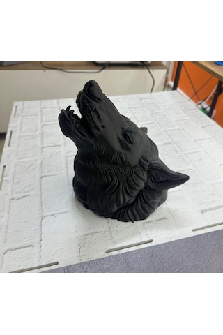 Siyah Ayı Figürü Duvar Dekoru Asılabilir Hediyelik Heykel 25x19 Cm