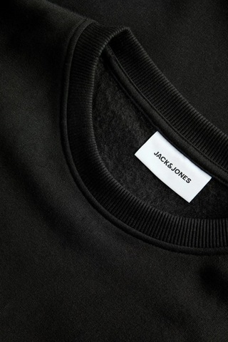Jack & Jones Jack&jones 12298426 Jjrush Sweat Crew Neck Sn Black Erkek Sweatshirt Siyah