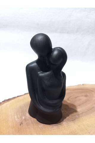 Sarılan Sevgili Biblo Siyah 01