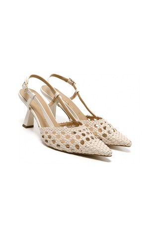 Topuklu/ Stiletto Kadın 3063008 Nacree Trecc Capra Burro Burro Bej