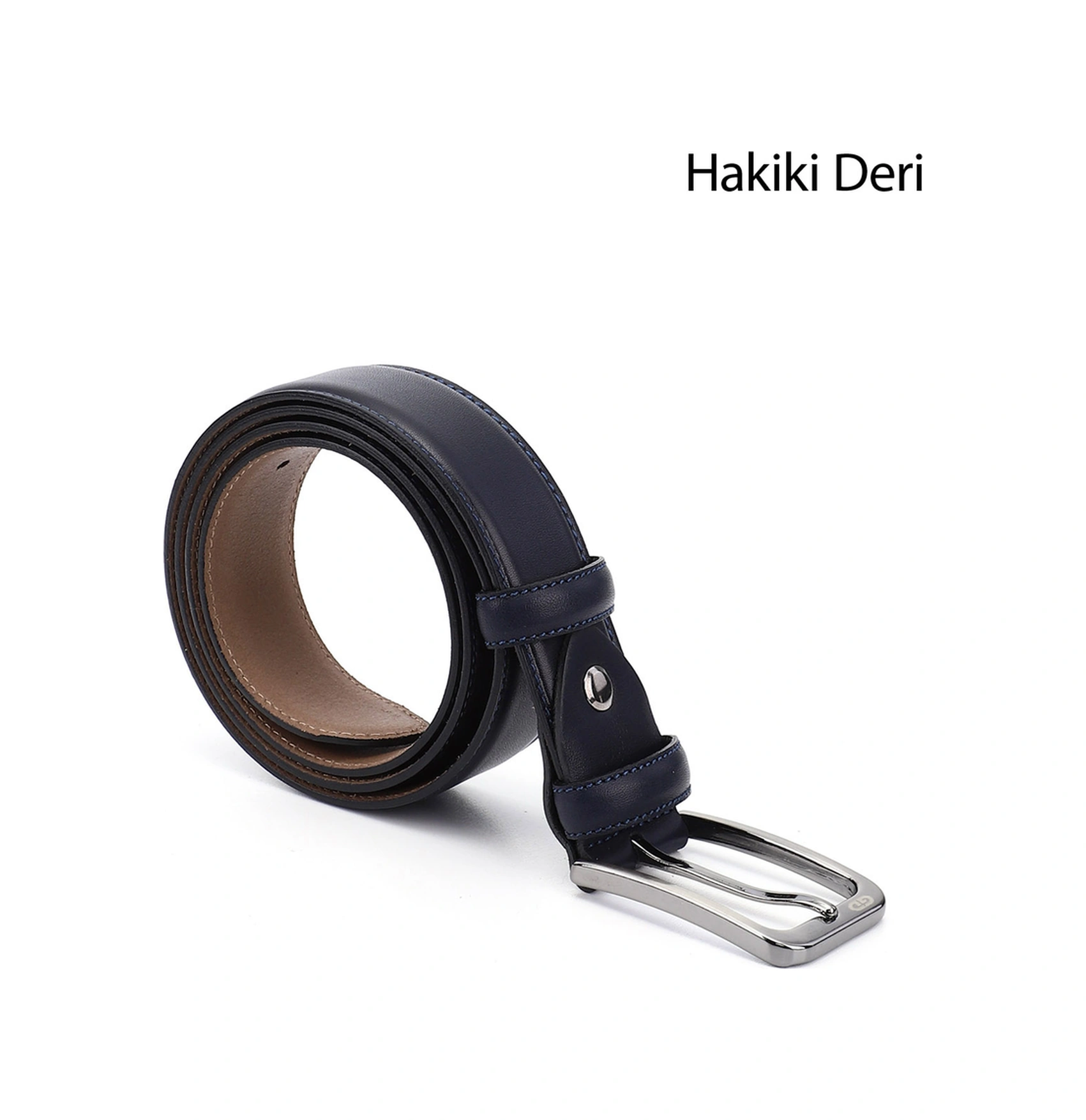 Gönderi R Erkek Lacivert Antik Hakiki Deri 3,5 Cm Klasik Kemer Ddmk32413451 Lacivert