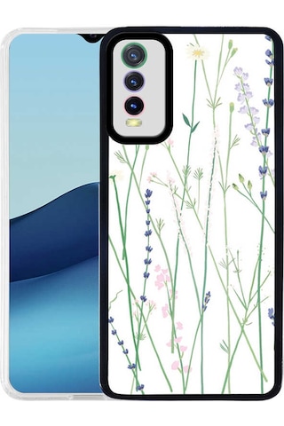 Vivo Y20 Kılıf Tchs M-fit Desenli Kapak - Flower No4 Flower No4