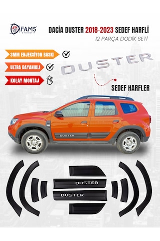 Dacia Duster Uyumlu 2018-2024 Dodik Seti 12 Parça Sedef Harfli