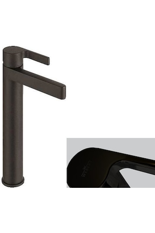 İtalyan Webert -do Re Mi Yüksek Lavabo Bataryası Mat Siyah Sifon Kumandalı