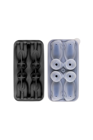 Reedark Siyah Silikon Buz Kalıbı - 4 Adet 3d Labrador Şekilli Buz Küpü - Ev Kullanıma Uygun - Kolay Temizlenir Çok Renkli