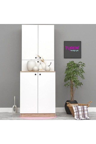 Mine Beyaz Banyo Dolabı Mdf