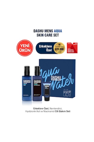 Dashu Mens Aqua Skin Care Erkeklere Özel Nemlendirici Cilt Bakım Seti