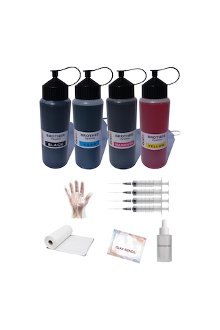 Duruink Brother Dcp-t820dw Uyumlu 4x500ml Mürekkep Dolum Seti