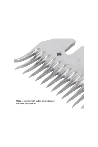 Ximistore9 Yüksek Karbon Çelik Kuru Kumaş Kesici 13 Dişli 7mm Aralıklı Koyun Kırkama Bıçağı Seti 2 Adet