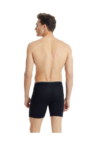 Blackspade 9216 Tender Cotton Erkek %92 Pamuk Uzun Retro Boxer Siyah