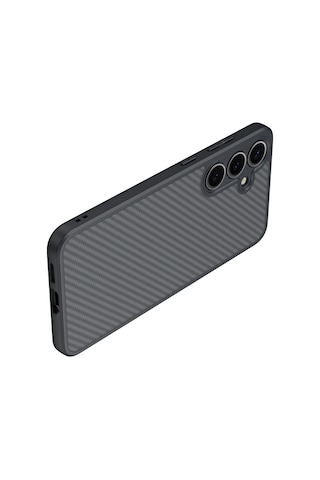 Zore Galaxy S25 Plus Uyumlu Kılıf Magsafe Şarj Özellikli Karbon Fiber Tasarımlı E Siyah