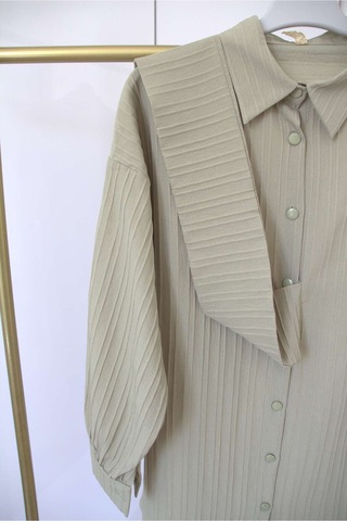 Bağlamalı Gömlek Yeşil