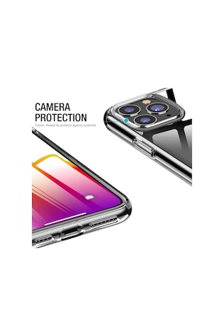 Logis Apple Uyumlu iPhone 11 Kamera Korumalı Şeffaf Silikon Kılıf