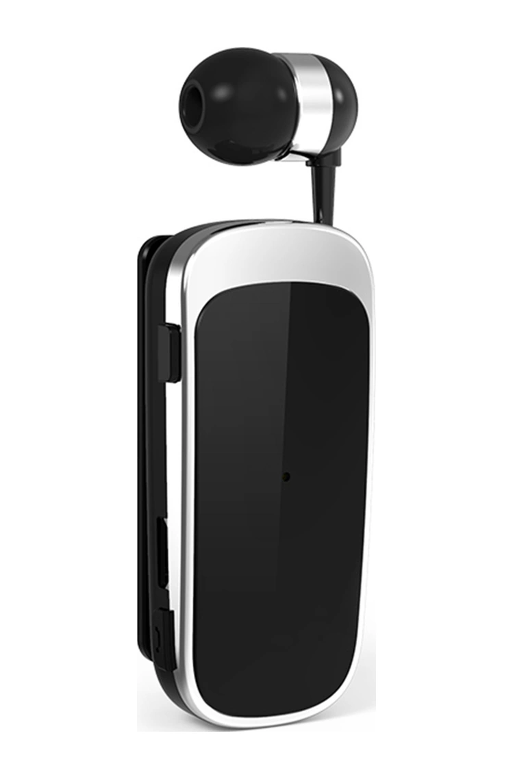 Moveevo K52 Kolye Tipi İçulaşır Bluetooth Kulaklık - Uzun Pil Ömrü, Gürültü Engelleme Ve Çift Cihaz Bağlantısı Gümüş Kablosuz Kulaklık Model K52bt