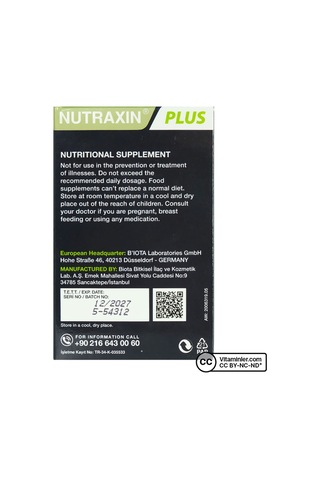 Nutraxin Koenzim Q10 30 Kapsül Aromasız