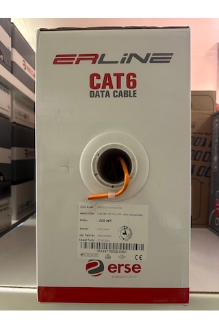 Erse Cat6 U/utp Lszh 4x2x23 Awg 305 Metre Turuncu
