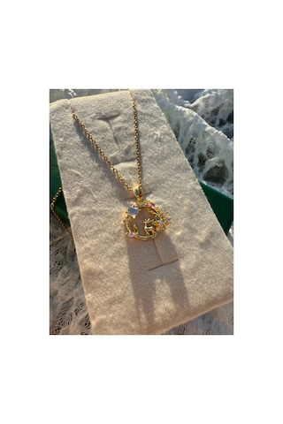 Regina Forest Moon Pendant Altın