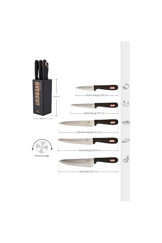 Karaca  Overcut 6 Parça Bıçak Seti