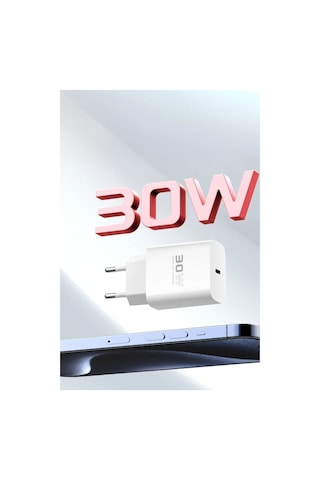 C87c 30w Type-c Çıkışlı Ekstra Dl51 1m Type-c To Type-c Kablolu Pd Şarj Cihazı Tam Uyumlu