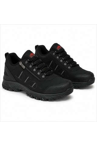 Wanderfull Trekking Erkek Outdoor Kancalı Fermuarlı Siyah Ayakkabı 40-45