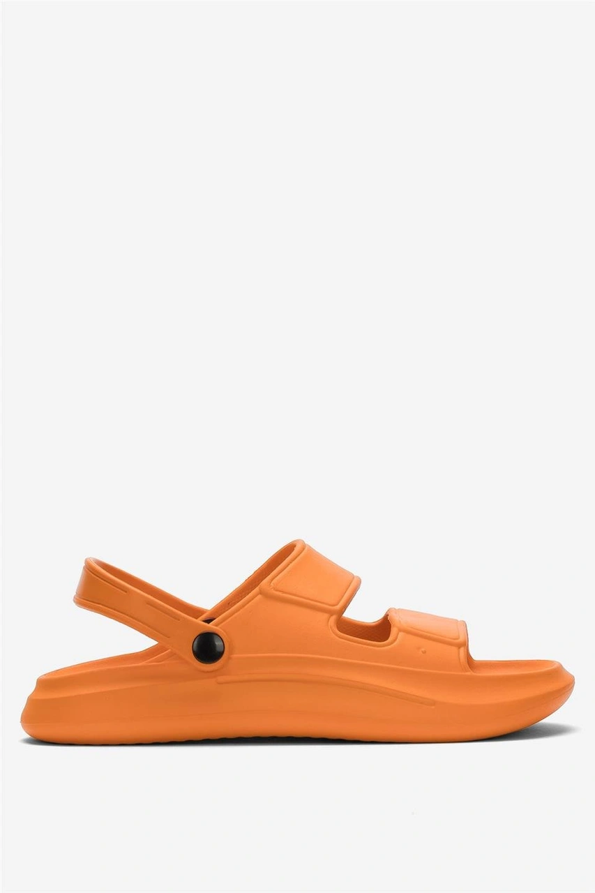 Liger Unisex Ortopedik Deniz Havuz Terliği Sandalet Turuncu Turuncu