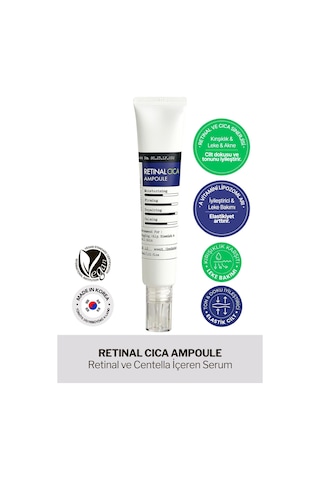 Derma Factory Retinal ve Centella İçeren Günlük Kullanıma Uygun Serum Derma Factory Retinal Cica Ampoule 30 ML