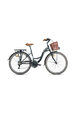 Geroni - Moma Urban - 28 City Bike - 21 Speed - V-brake - Black-white Siyah