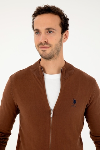 U.s. Polo Assn. Erkek Kahverengi Hırka Triko 50293526-vr029 Kahverengi