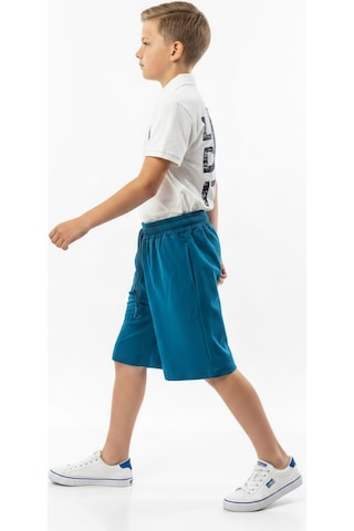 Toontoy Kids Toontoy Erkek Çocuk 2'li Şortlu Takım Polo Yaka Kısa Kollu Düğmeli T-shirt - Beli Lastikli Bağlamalı Şort 25022 Ekru