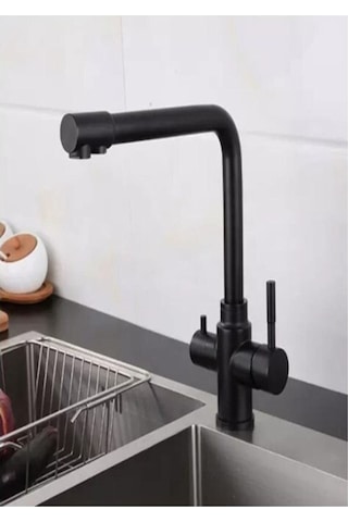 Fleko Su Arıtma Girişli Siyah Evye Bataryası K12012a Diğer
