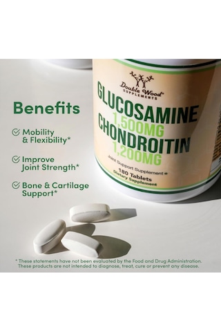 Double Wood Glucosamine Chondroitin Triple Strength 2700mg ...
