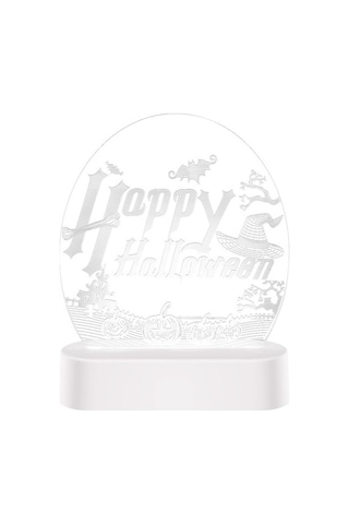 Szypzstore Gece Lambaları Cadılar Bayramı Led Dizi Işıkları Cadılar Bayramı Dekoratif Işıklar 3d Süslemeler Gece Işıkları Kabak Işıkları Pil Işıkları Tatil Projektör Işıkları Tc5hjo Siyah