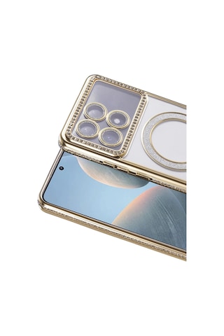Poco X6 Pro Joke Simli Magneticsafe Kılıf - Gold