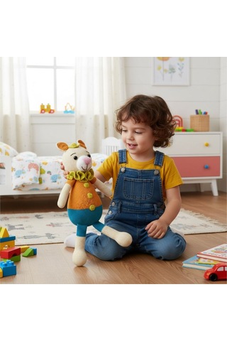 El Yapımı Oyuncak Ayı Bebek Odası Dekoru Çok Renkli