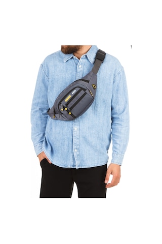 Newish Polo Erkek Usb Kulaklık Çıkışlı Crossbody Çapraz Göğüs Omuz Ve Bel Çantası New328 Gri