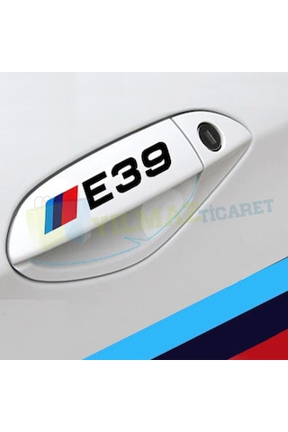Bmw M Logo Kapı Kolu Oto Sticker E46 E90 E60 E39 E36 F30 F10 E70 10 X 1,7 Cm