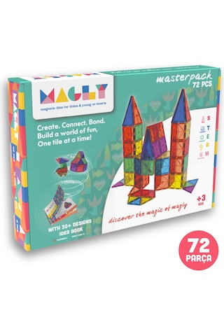Magly 3 Boyutlu 72 Parça Manyetik Yapı Blokları