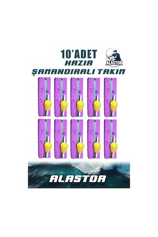 10'lu Hazır Set Şamandıralı Olta Ucu Takımı - 3 İğneli Mantarlı Hazır Takım - Şıpşıp 10'lu Hazır Set Şamandıralı Olta Ucu Takımı - 3 İğneli Mantarlı Hazır Takım - Şıpşıp