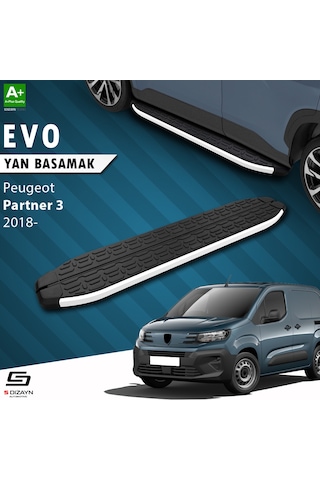 S-dizayn Peugeot Partner 3 Evo Aluminyum Yan Basamak 203 Cm 2018 Üzeri