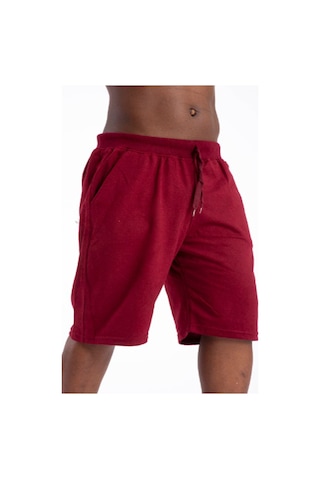Lukitus Erkek Pamuklu Basic Şort Bordo