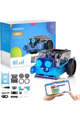 Makeblock Mbot 2, Wifi Uzaktan Kumandalı Yapay Zeka Robot Oyuncağı, Scratch Ve Python Uyumlu Akıllı Oyuncaklar