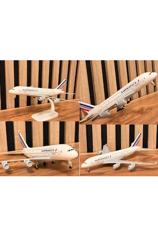 Air France F-hpjh Metal Maket Uçak 24 Cm Koleksiyonluk Model Uçak Ofis Dekorasyonu & Hareketli Tekerlekli