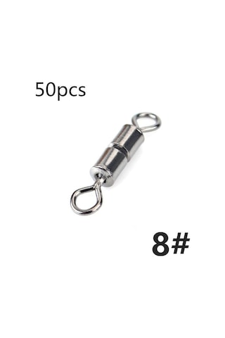 Ftk 50 Adet/grup Döner Bilyalı Rulman Balıkçılık Döner Katı Döner Güvenlik Yapış Halkası Döner Sazan Balıkçılık Aksesuarları 8 -50pcs