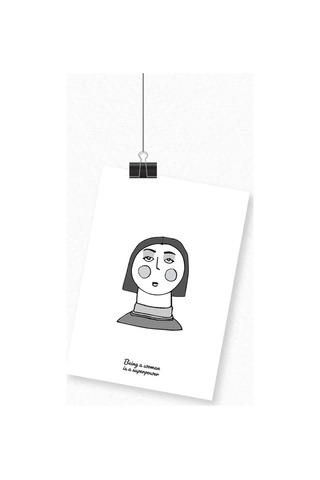 Kadın İllüstrasyon Baskılı A3 Duvar Posteri-6-2545