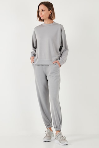 Lela Streç Regular Fit Oysho Kumaş Bayan Eşofman Altı 5865798O Gri
